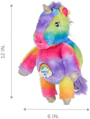 Bow Wow Full Body Squeaker Dog Toy – Plush Squeaky Toy for Dogs – Monster or Unicorn Design – Soft & Fun for Interactive Play – Assorted Colors