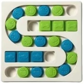 Pet Puzzle Treat-Dispensing Toy for Dogs and Cats Interactive Foraging Toys with Treat-Hiding Compartments(Style 2)
