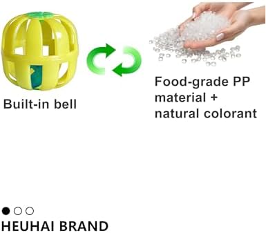 10-Pack Ferret Jingle Bell Toy Balls, Non-Toxic PP, Hollow Play