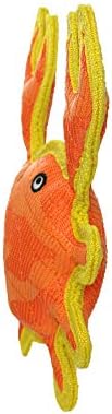Tuffy® - DuraForce® : 2 Pack Crab Dog Toy: Ultra Durable Plush Toy with Multiple Layers & Reinforced Seams, Washable and Floats, DuraForce® Construction