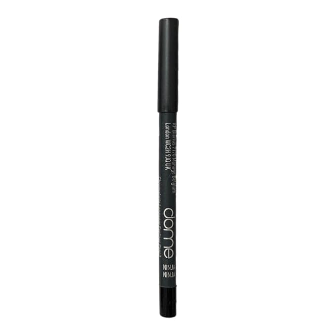 dome BEAUTY Black Gel Eye Liner Pencil - Black Eyeliner Gel for Precise Application, Long-Lasting, Smudge-Proof, Clean Beauty, Smooth Formula, Vegan, Ninja Black Eyeliner Pencil 0.05oz
