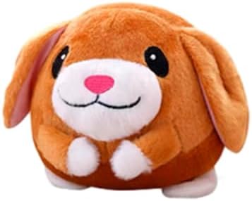 Interactive Dog Toys, 2025 New Active Moving Pet Plush Toy, Rechargeable Squeaky Dog Ball Toy with Talking Sound, Washable Cartoon Pig Plush Toy for Dogs Puppies (Dog)