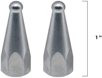 Dogtra Full Titanium Contact Points 1" Set of 2 – Female – for Legacy 200C, 280C, 1900S, iQ MINI/Plus, ARC, Edge, 2300, 2700, T&B & More – Hypoallergenic, Lightweight, for Sensitive Skin