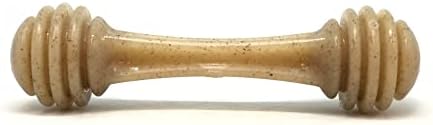 SodaPup Honey Bone – Durable Dog Chew Toy Made in USA from Non-Toxic, Pet Safe, Food Safe Nylon Material for Mental Stimulation, Clean Teeth, Fresh Breath, Problem Chewing, Calming Nerves, & More