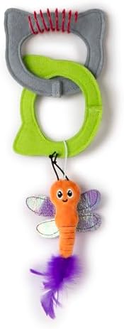 Quirky Kitty Kitty Connects Interactive Cat Toy With Felt Rings And Catnip Dragonfly
