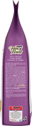 PURINA Fancy Feast Dry Cat Food with Savory Chicken and Turkey - 7 lb. Bag (Pack of 2)