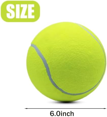 Magicorange 4 Pack 6 inch Giant Tennis Ball, Large Dog Toy Ball