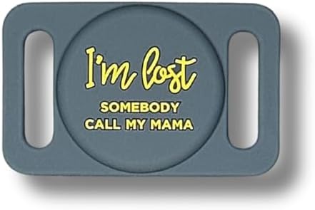 Two Tails I'm Lost Dog Collar Holder Compatible with Apple AirTag