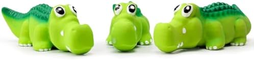 Squeaky Dog Toys for Medium Dogs, Soft Latex Squeaky Dog Ball, Cute Funny Squeak Crocodile Pet Toys