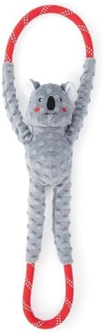 ZippyPaws RopeTugz Durable Dog Pull Rope Toy - Koala