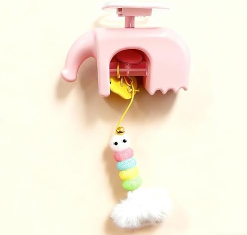Smart Interactive Teaser Auto Retractable Hanging Door Mounted Entertainment for Active Felines Fitness Hanging Door Puss Teaser