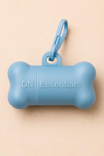 Wiggles & Wags Peanut Butter Chewy Bones Dog Treats, 6 oz, with DN Essentials Bone Shaped Waste Bag Dispenser