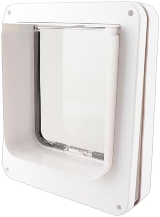 Smart Cat Door, Automatic Cat Door with Collar Activated Smart Pet for Home, Easy Installation Flap for Indoor Outdoor