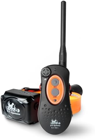 DT SYSTEMS H201850 Plus Upland Waterproof 12-23" Rechargeable Remote Dog Training E-Collar, 1800-Yard Range, 16 Stimulation Levels, Beeper/Locator