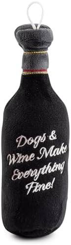 Haute Diggity Dog Woof Reserve Cabarknet Plush Dog Toy, Drink Parody Toy