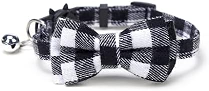 Colorful Plaid Grid Collars Cotton Striped Bowknot Bow Tie Puppy Small Dog Party Bandana Collar