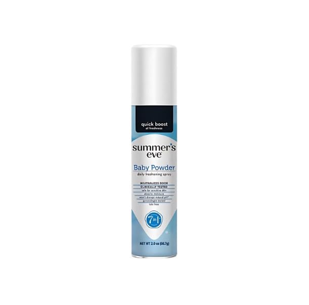 Summer's Eve Feminine Cleansing Spray Variety Pack (Blissful Escape, Island Splash, Tahitian Sunset, Sheer Floral, & Baby Powder) (1 of each)