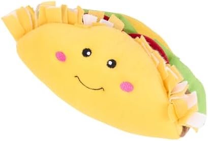 ZippyPaws NomNomz Dog Squeaky Toys to Keep Them Busy, Pet Products - Taco