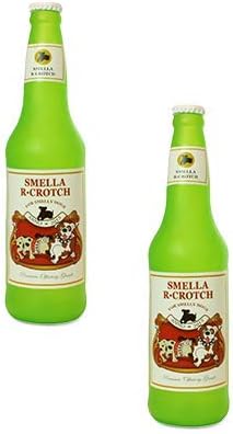 SILLY SQUEAKERS Tuffy 2 Pack Beer Bottle Dog Toy: Squeaky Dog Toy, Washable and Floats, Vinyl