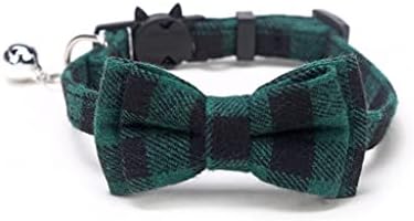 Colorful Plaid Grid Collars Cotton Striped Bowknot Bow Tie Puppy Small Dog Party Bandana Collar