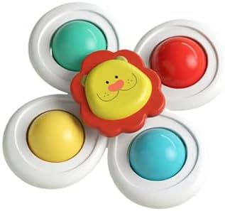 Suction Cup Cat Toy, Interactive Suction Cup Window Spinner Toys, Wall Mount Spinning Cat Toy for Indoor Cats, Durable Interactive Pet Toy, Lion