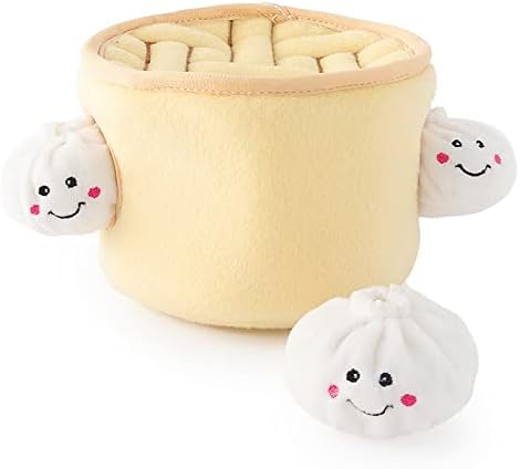 ZippyPaws Burrow Interactive Dog & Puppy Toys for Boredom - Soup Dumplings
