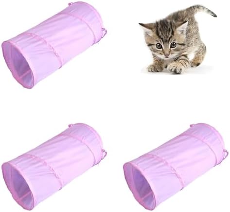 iCAGY Cat Tunnel for Indoor Small Cats Kittens Rabbits, Foldable Tube Toys