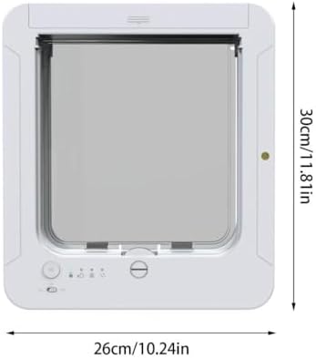 Cat Flap Door, Smart Cat Door for Interior & Exterior, Cat Flap Doors a Small Open Door for a Crate, Easy Installation Pet Doors for Cats Houses, Playpens, Cats delivery Room, etc. (Black)