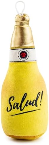 Haute Diggity Dog Muttdelo Beer Bottle Plush Dog Toy, Drink Parody Chew Toy
