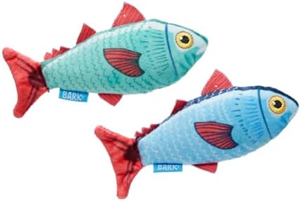 BarkBox Mike & Mike the Trout Twins Dog Toy - for Extra Small to Small Dogs