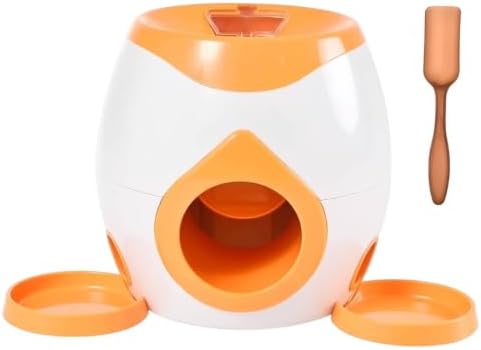 More Pet Toys Boredom Relief Treat Dispensing Toy, Style to 1, Orange