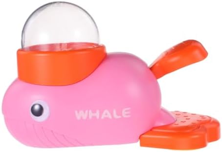 Dog Treat Dispenser Button Rotating Feeding with Whale Shaped