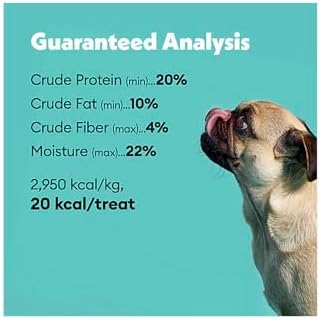 Wiggles & Wags Peanut Butter Chewy Bones Dog Treats, 6 oz, with DN Essentials Bone Shaped Waste Bag Dispenser