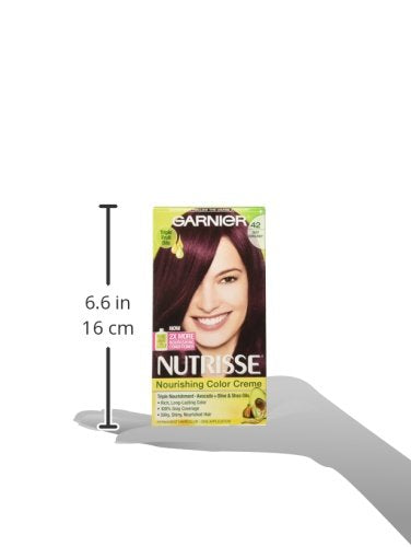 Garnier Hair Color Nutrisse Nourishing Creme, 42 Deep Burgundy (Black Cherry) Red Permanent Hair Dye, 1 Count (Packaging May Vary) (Pack of 2)