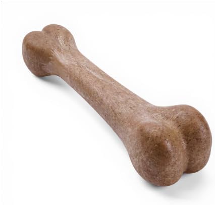 MECOOL Durable Nylon Dog Chew Toy – Classic Bone Shape, Bacon Flavored, Designed for Aggressive Chewers, Medium/Large Dogs, Promotes Dental Health & Fresh Breath