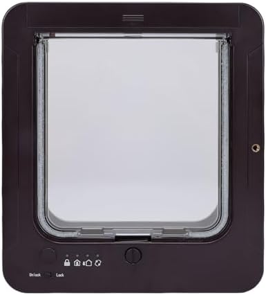 generic Smart Pet Door, Advanced Smart Sensing Technology for Cats and Dogs, Easy Installation with Remote Control, Durable Plastic Material