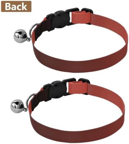 Black Red Gradient Cat Neck Collar, 2 Pack Kitten Bell Collar