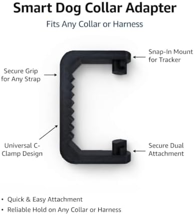 Dog Collar and Harness Adapter Compatible with Fi Smart Collar - Includes Narrow, Normal, and Wide Sizes for Any Strap Thickness - Quick Installation, Stable and Reliable (Normal)