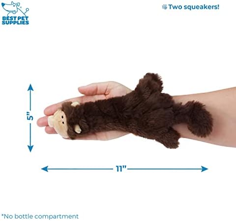 Best Pet Supplies 2-in-1 Stuffless Squeaky Dog Toy - Monkey, Small | No-Stuffing, 2 Built-in Squeaker, No Mess, Soft, Interactive Indoor & Outdoor Play, Lightweight, Perfect for Moderate Chewer
