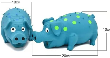 Squeaky Pig Dog Toys, 2 Pack Grunting Pig Dog Toy that Oinks Grunts for Small Medium Large Dogs, Grunting Pig Sound Play Dog Toy