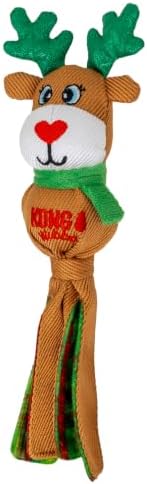 KONG Holiday Wubba Dog Toy (Reindeer, Small)