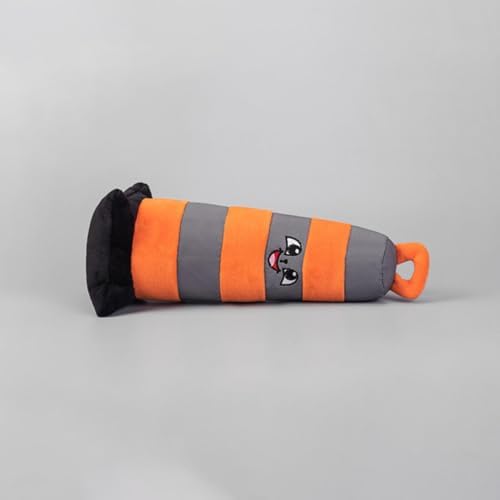 Dog Plush Toy - Traffic Cone Shape Interactive Chew Toy, Puppy Play