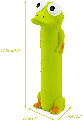 CHIWAVA 3PCS 9" Squeaky Latex Dog Toy Standing Stick Animal for Medium Dogs