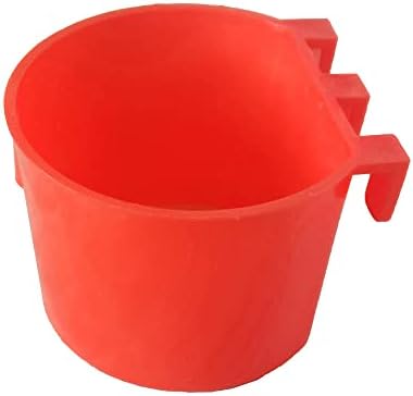 10 Pack Bird Cage Feeding Cups Chicken Seed Bowl Hanging Parrot Food Dishes,Feeder and Waterer Coop Cup Water Bottles for Pigeon Quail Parakeets Rabbit Poultry