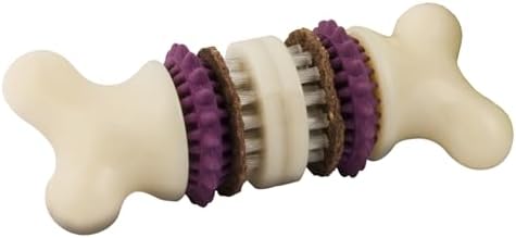 PetSafe Busy Buddy Bristle Bone Dog Treat Holding Chew Toy, Medium