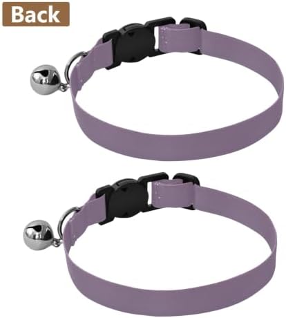 Red Blue Gradient Adjustable Buckle Pet Collars 2 Pack Lightweight Pet Collar for Cats and Dogs