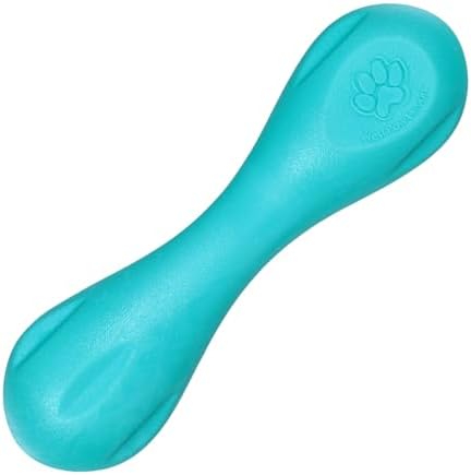 WEST PAW Zogoflex Hurley Dog Bone Chew Toy – Floatable Pet Toys for Aggressive Chewers, Catch, Fetch – Bright-Colored Bones for Dogs – Recyclable, Dishwasher-Safe, Non-Toxic, X-Small, Teal