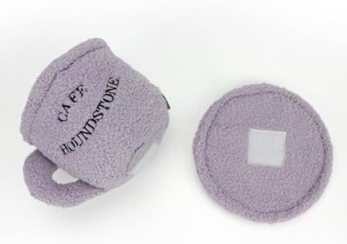 Houndstone Cappuccino & Saucer Interactive Dog Toy, with Squeaker & Crinkle Paper