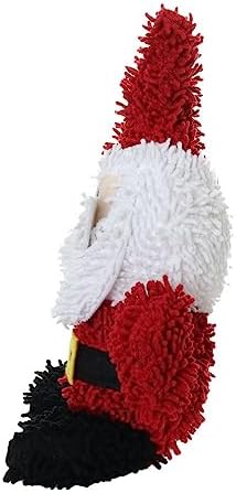 MIGHTY Tuffy Microfiber Medium Santa Ultra Durable Plush Dog Toy