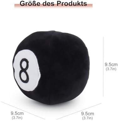 Dog Toys Balls - Chewable Plush Billiards for Dogs, Soft Pet Ball